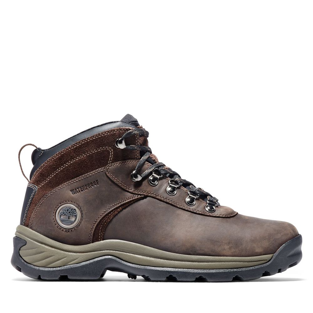 Botas de Montaña Timberland Argentina Hombre - Flume Mid Waterproof - Marrones Oscuro - ZCPDMA-806